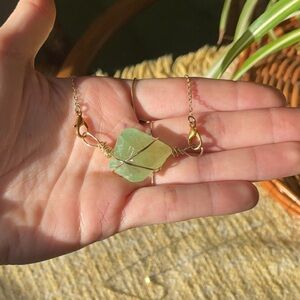 Green calcite pendant